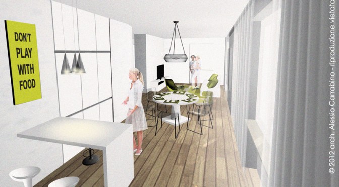 Nuova distribuzione degli spazi a seguito di frazionamento