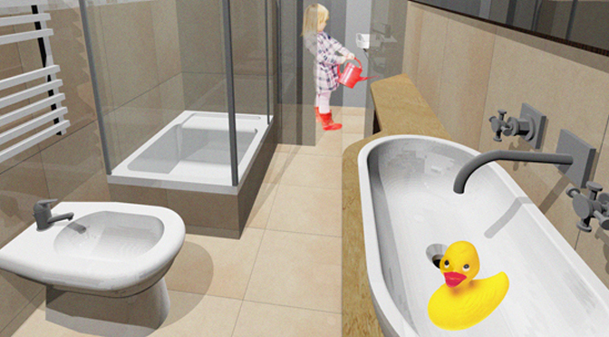 Progetto di ristrutturazione di un piccolo bagno